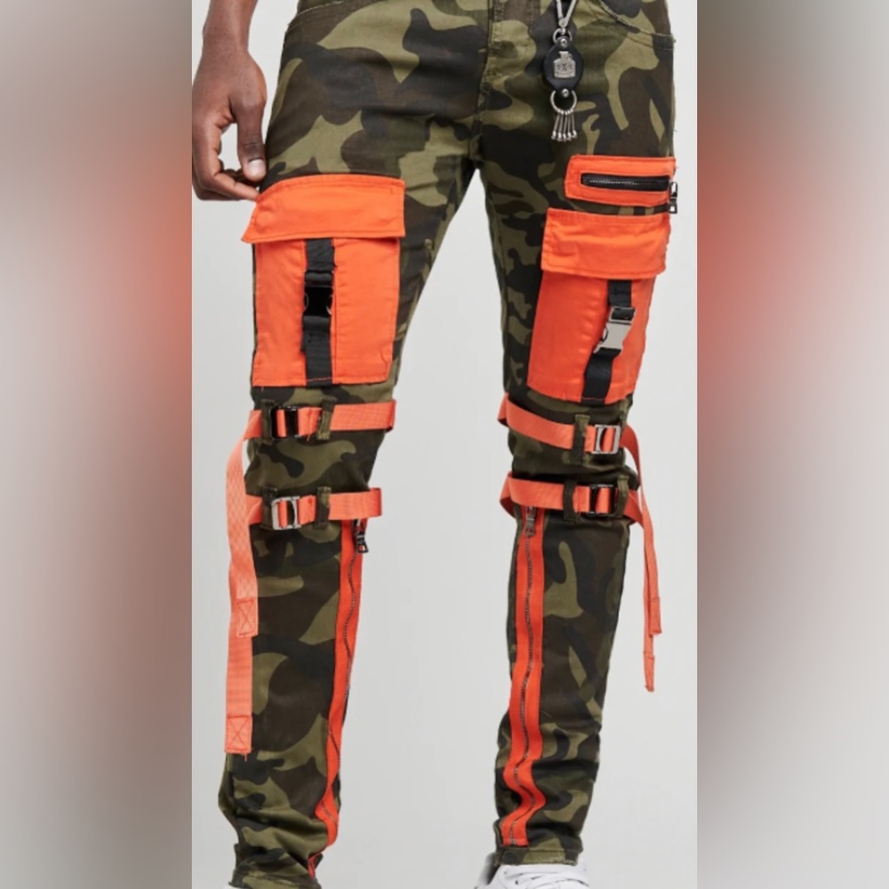 Men’s Cargo Camouflage Jeans